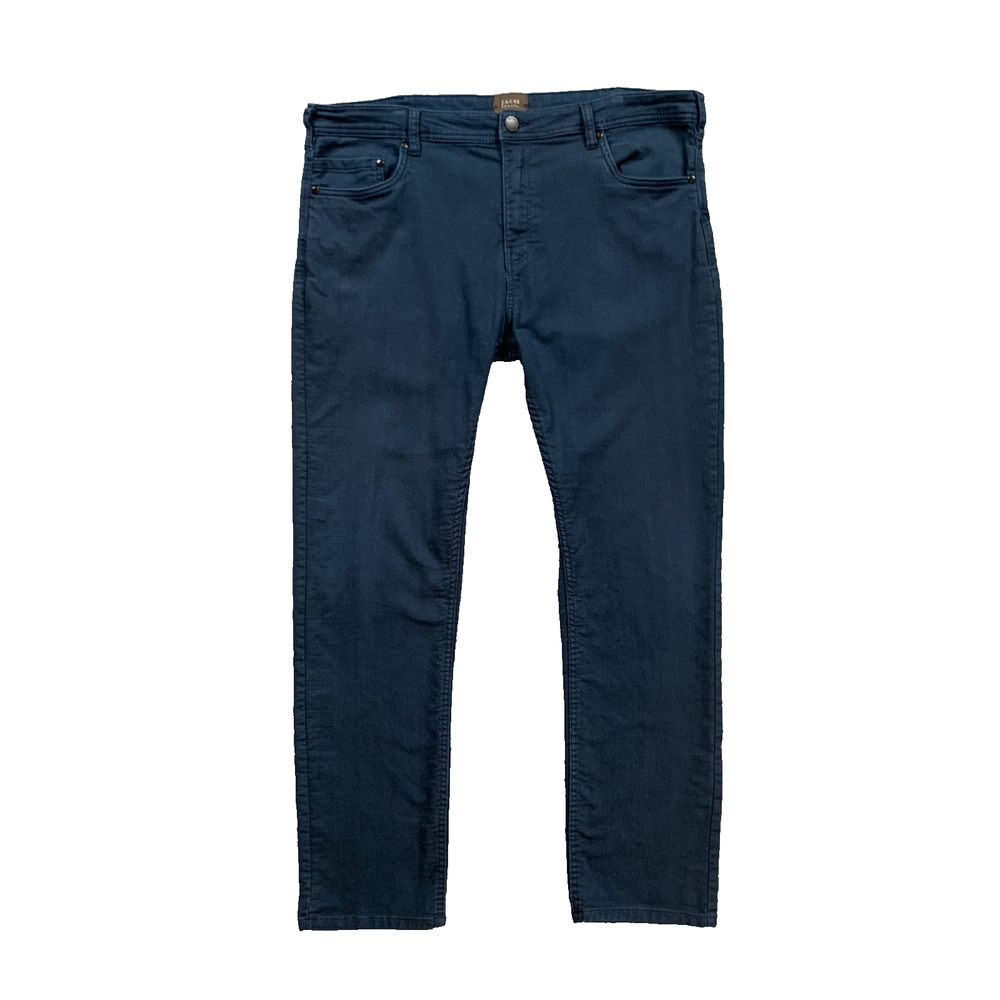 Jachs New York Pants Mens 40 Navy Stretch Traveler Classic‎ Straight Mid Rise